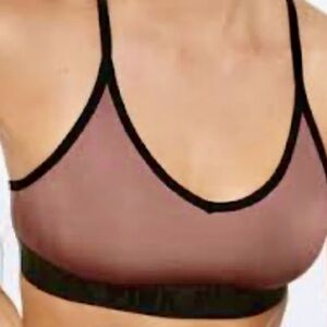 Victoria's Secret Pink and Black Sports Bra